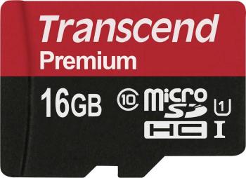 Transcend Premium pamäťová karta micro SDHC 16 GB Class 10, UHS-I