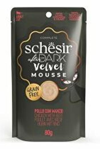 Schesir Cat pocket After Dark Velv.Mousse kuracie/hovädzie 80g + Množstevná zľava