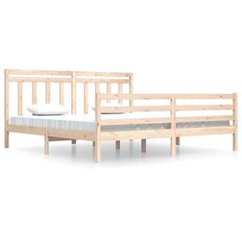 Rám postele masívne drevo 200 × 200 cm, 3105335