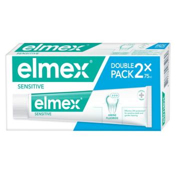 ELMEX Sensitive Zubná pasta s aminfluoridom 2x 75 ml, poškodený obal
