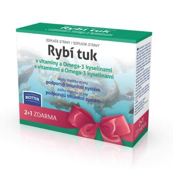 BIOTTER Rybí tuk s vitamínmi a Omega-3 kyselinami 3 x 60 kapsúl