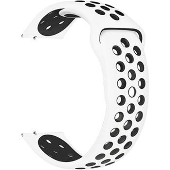 Eternico Sporty Universal Quick Release 22 mm Solid Black and White (AET-U22SP-BlWh)