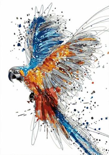 Gaira Maľovanie podľa čísiel Papagáj