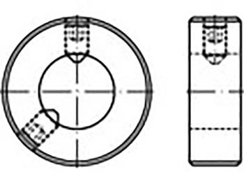 TOOLCRAFT  TO-6855780 nastavovacie krúžky    DIN 703   ocel  1 ks