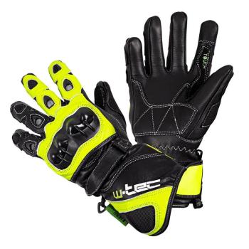 Motocyklové rukavice W-TEC Supreme EVO Farba čierno-zelená, Veľkosť S