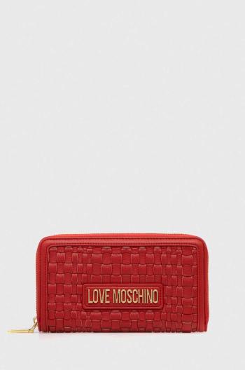 Peňaženka Love Moschino dámsky, červená farba