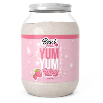GYMBEAM BeastPink Yum yum biela biela strawberry splash 1000 g