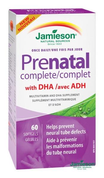 Jamieson Prenatal complete s DHA a EPA 60 kapsúl