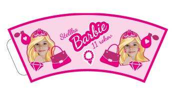 Personalizované papierové poháre 6 ks - Barbie