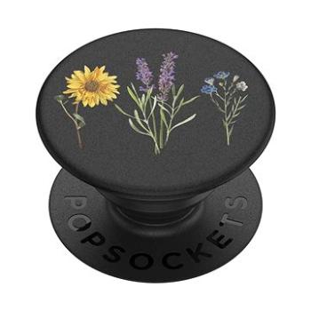 PopSockets PopGrip Gen.2, Vintage Garden Black, kvety na čiernom podklade (43136500)