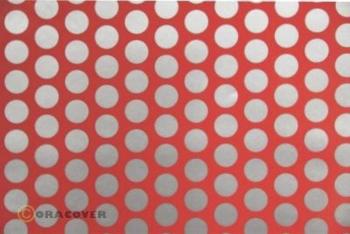 Oracover 41-021-091-002 nažehlovacia fólia Fun 1 (d x š) 2 m x 60 cm červená, strieborná