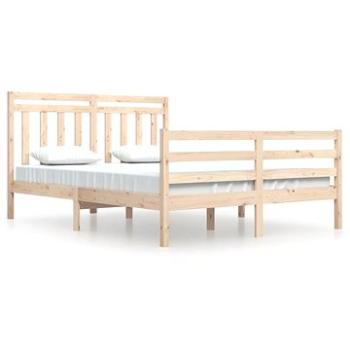 Rám postele masívne drevo 140 × 200 cm, 3105315