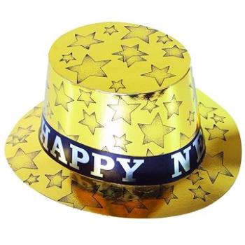 Klobúk – cylinder zlatý happy new year – silvester (8590687208452)