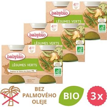 BABYBIO Zelená zelenina 3× (2× 130 g) (BABY11790s)