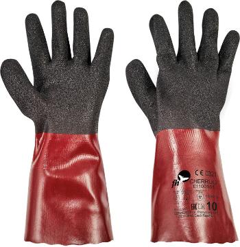 CHERRUG FH rukavice P čierna/červená 10