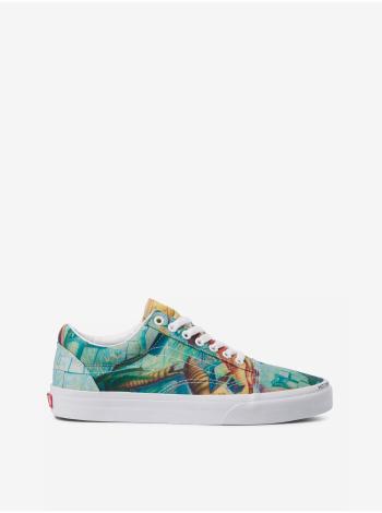 Modré unisex vzorované tenisky VANS Old Skool Judy