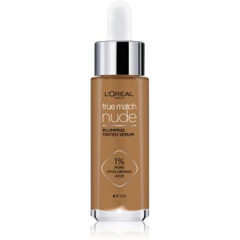 L’Oréal Paris True Match Nude Plumping Tinted Serum sérum pre zjednotenie farebného tónu pleti odtieň 6-7 Tan 30 ml