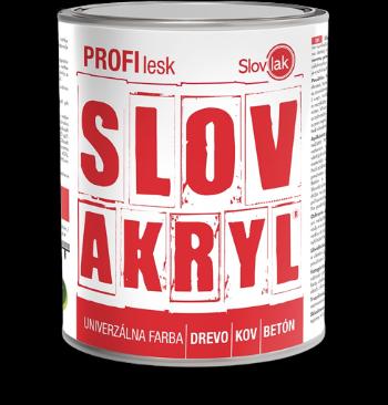 SLOVAKRYL PROFI LESK - Univerzálna vodou riediteľná farba RAL 7016 - antracitová šedá 0,75 kg