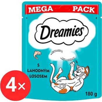 Dreamies maškrty losos pre mačky 4× 180 g (4008429119101)