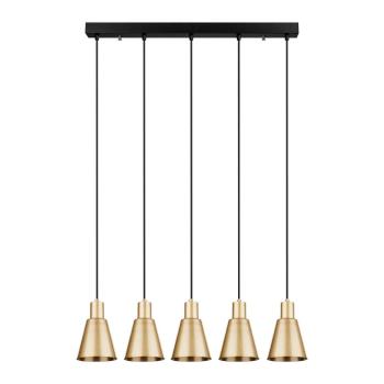 Závesné svietidlo v zlatej farbe Squid Lighting Icon, výška 117 cm