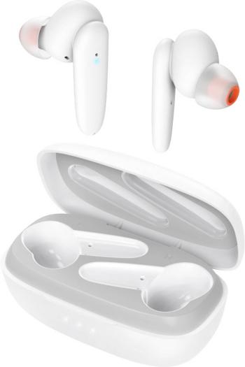 Hama Passion Clear Bluetooth Hi-Fi štupľové slúchadlá do uší Headset, dotykové ovládanie, odolná voči vode biela