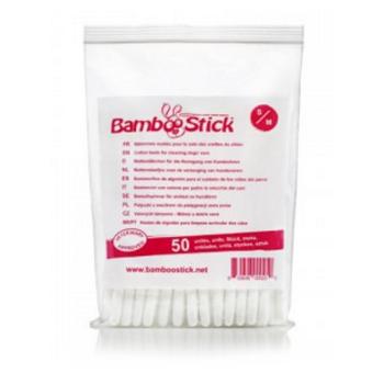 BAMBOOSTICK Vatové tyčinky na čistenie uší psov S/M 50 ks