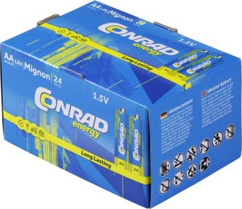Conrad energy LR06 tužková batéria typu AA alkalicko-mangánová  1.5 V 24 ks