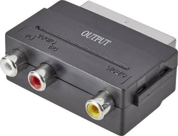 SpeaKa Professional SP-7870668 SCART / cinch adaptér [1x zástrčka scart - 3x cinch zásuvka] čierna