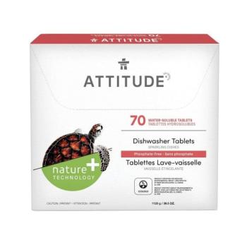 Tablety do umývačky riadu bez fosfátov Attitude 70 dávok