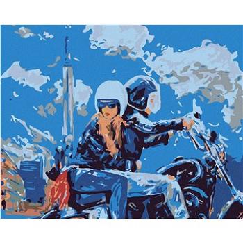 Maľovanie podľa čísel – Vychádzka na motorke (HRAmal01188nad)