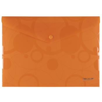 Obálka listová kabelka A4 Neo colori PP s cvokom oranžová