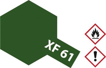 Tamiya akrylová farba tmavozelená (matná) XF-61 sklenená nádoba 23 ml