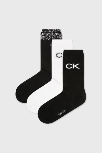 3 PACK dámskych ponožiek Calvin Klein Slider