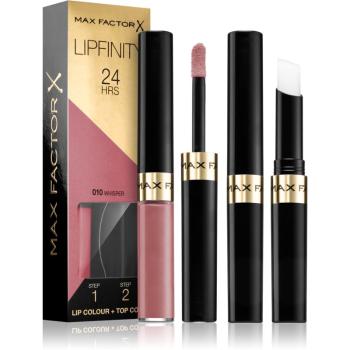 Max Factor Lipfinity Lip Colour dlhotrvajúci rúž s balzamom odtieň 010 Whisper 4,2 g