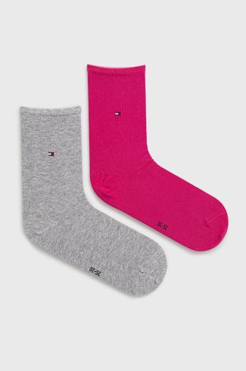 Ponožky Tommy Hilfiger dámske, ružová farba