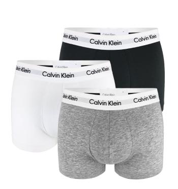 CALVIN KLEIN - 3PACK Cotton stretch black, white, gray boxerky-L (91-96 cm)