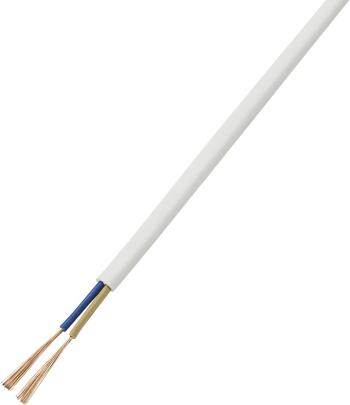 TRU COMPONENTS 1570218 pripojovací kábel/vodič  2 x 0.75 mm² biela 20 m