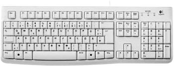 Logitech K120 Keyboard USB klávesnica nemecká, QWERTZ, Windows® biela odolné voči striekajúcej vode