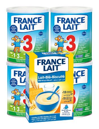 France Lait 3 + FL kaša pšen. sušienk. 250g dojčenské mlieko