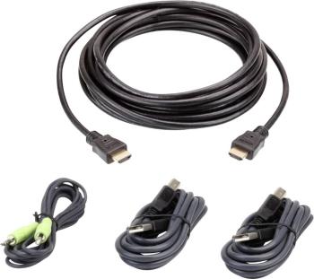 ATEN KVM prepojovací kábel [1x HDMI zástrčka, USB 2.0 zástrčka A, jack zástrčka 3,5 mm - 1x HDMI zástrčka, jack zástrčka