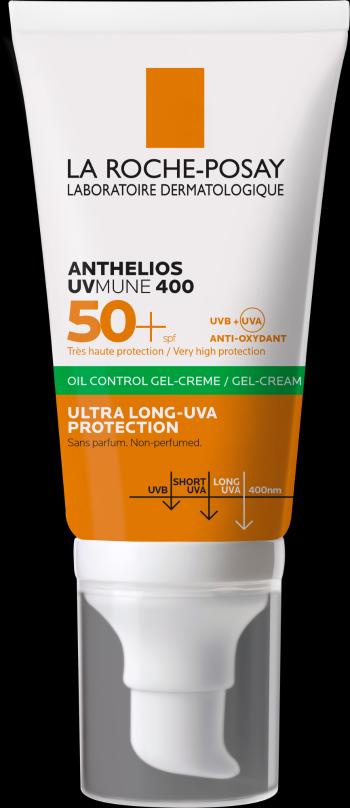 LA ROCHE-POSAY Anthelios UVMUNE 400 oil control gél-krém SPF 50+ bez parfumu pre citlivú mastnú pleť 50 ml