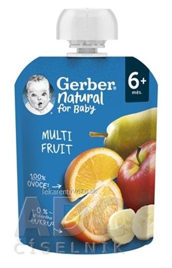Gerber Natural Kapsička Multifruit ovocná desiata (od ukonč. 6. mesiaca) 1x90 g