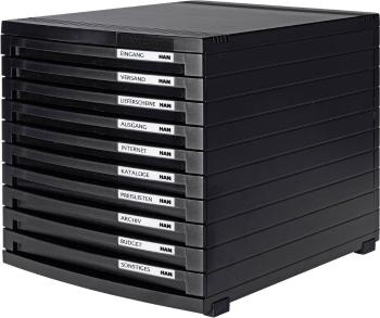 HAN CONTUR 1510-13 box so zásuvkami čierna DIN A4, DIN B4, DIN C4 Počet zásuviek: 10