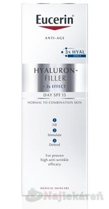 Eucerin Hyaluron-Filler denný protivráskový krém pre normálnu až zmiešanú pleť (Day Fluid) 50 ml