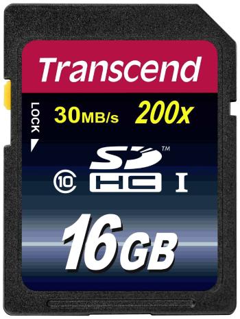 Pamäťová karta SDHC 16 GB Transcend Premium Class 10