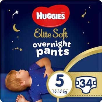 HUGGIES Elite Soft Pants cez noc Pants veľ. 5 (2× 17 ks)