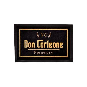 Čierna rohožka Hanse Home Don Corleone, 40 × 60 cm