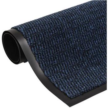 Protiprachová obdĺžniková rohožka všívaná 60 x 90cm modrá (132709)