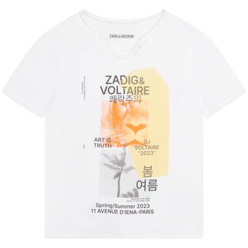 Zadig & Voltaire  Tričká s krátkym rukávom X25354-10P-J  Biela