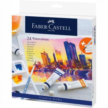 FABER-CASTELL AKVARELOVE FARBY V TUBE SET 24 FAREBNE